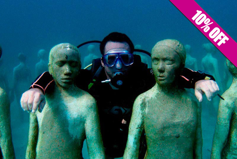 Cancún Lección de Buceo en MUSA (Próximamente)