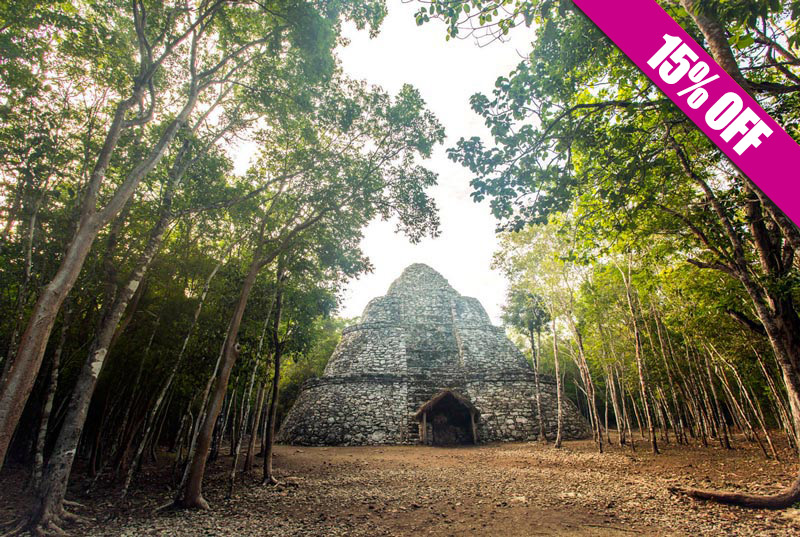 Tour Guiado a ruinas mayas de Cobá + Parque Xel-Ha Todo Incluido (Próximamente)