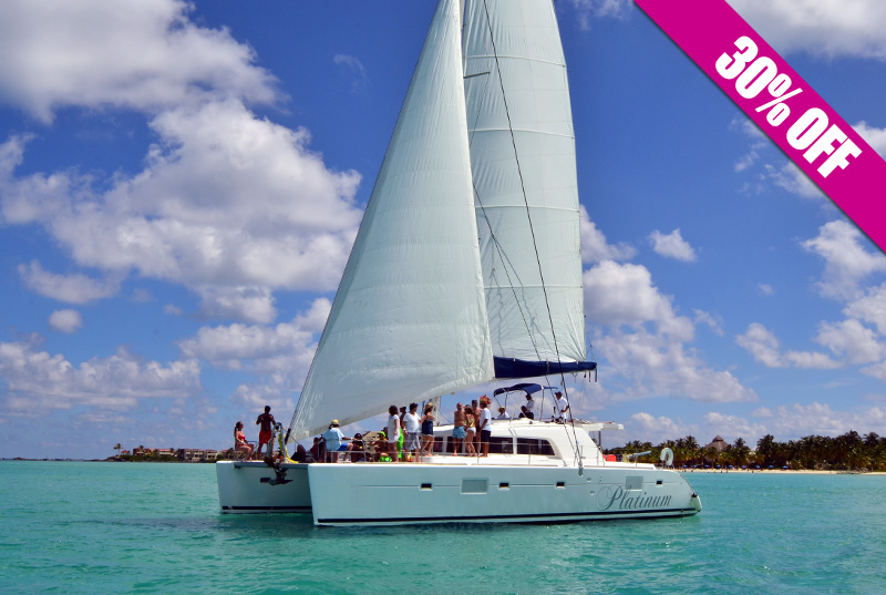 4 in 1 Catamaran experience Isla Mujeres Plus