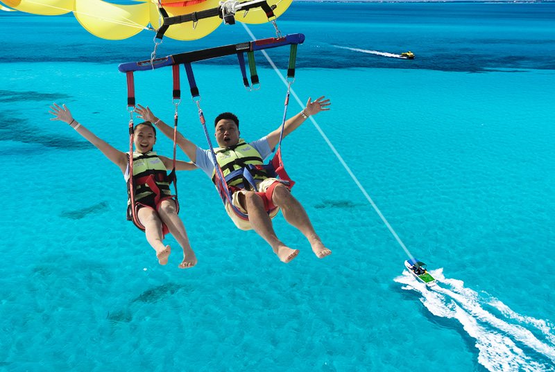 [Paquete] Parasail + Moto Acuática en Cancún 