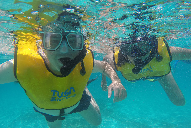snorkel in Cancun
