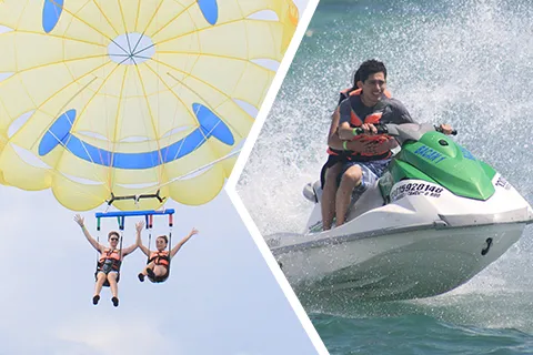 Paquete de Parasail + Waverunner en Cancun
