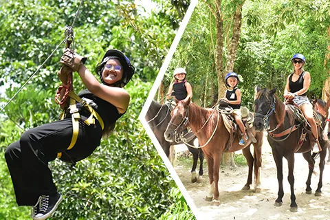 Zipline & Horseback Riding Tour