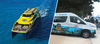 Ultramar Ferry to Isla Mujeres with Transportation