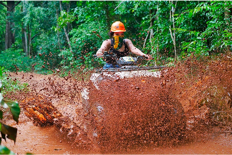 aventura atv y tirolesa en cancun