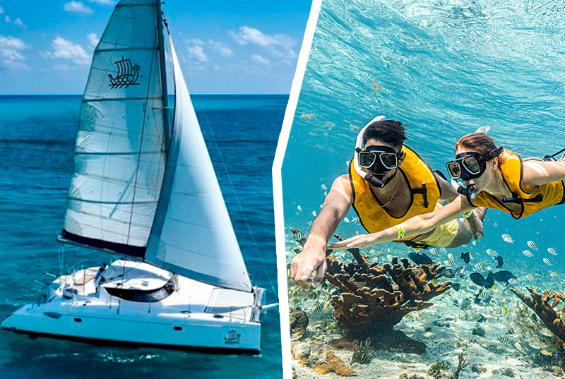 Catamaran Oceanix Isla Mujeres + Snorkeling in Cancun