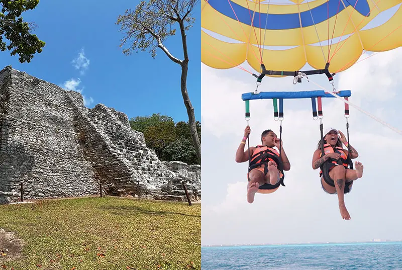 Parasail Cancun and El Meco in Cancun