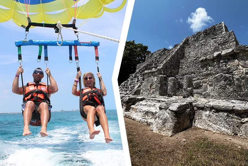 Parasail Cancun and El Meco in Cancun