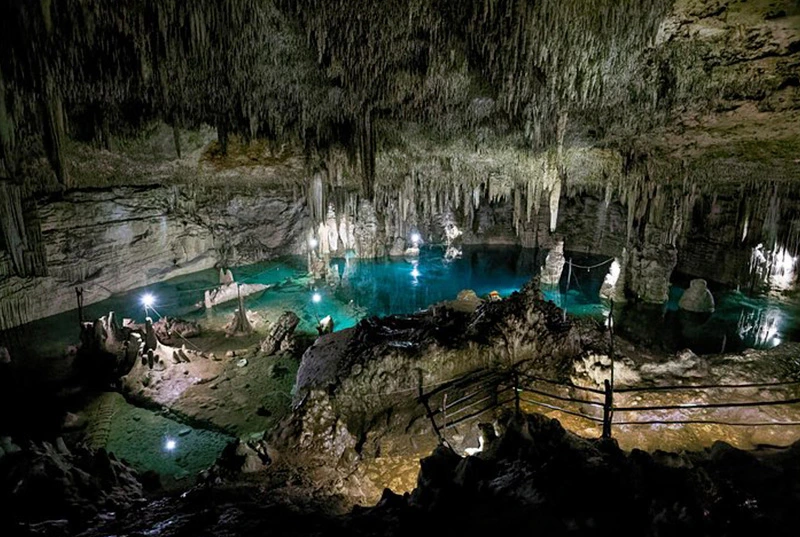  Snorkeling in Akumal Turtle Sanctuary, Swim in Cenote Halcón’s Nest and Explore Sayab Cavern