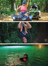 Jungle Adventures: ATV, Zip line and Cenotes with Caverns