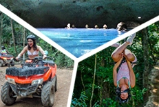Jungle Adventures: ATV, Zip line and Cenotes with Caverns