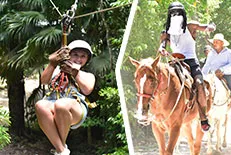 Zipline & Horseback Riding Tour